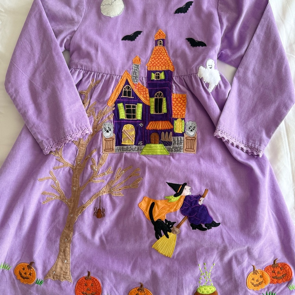 Charming Lavender Halloween Dress for Kids
